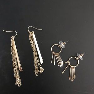 Gold earrings